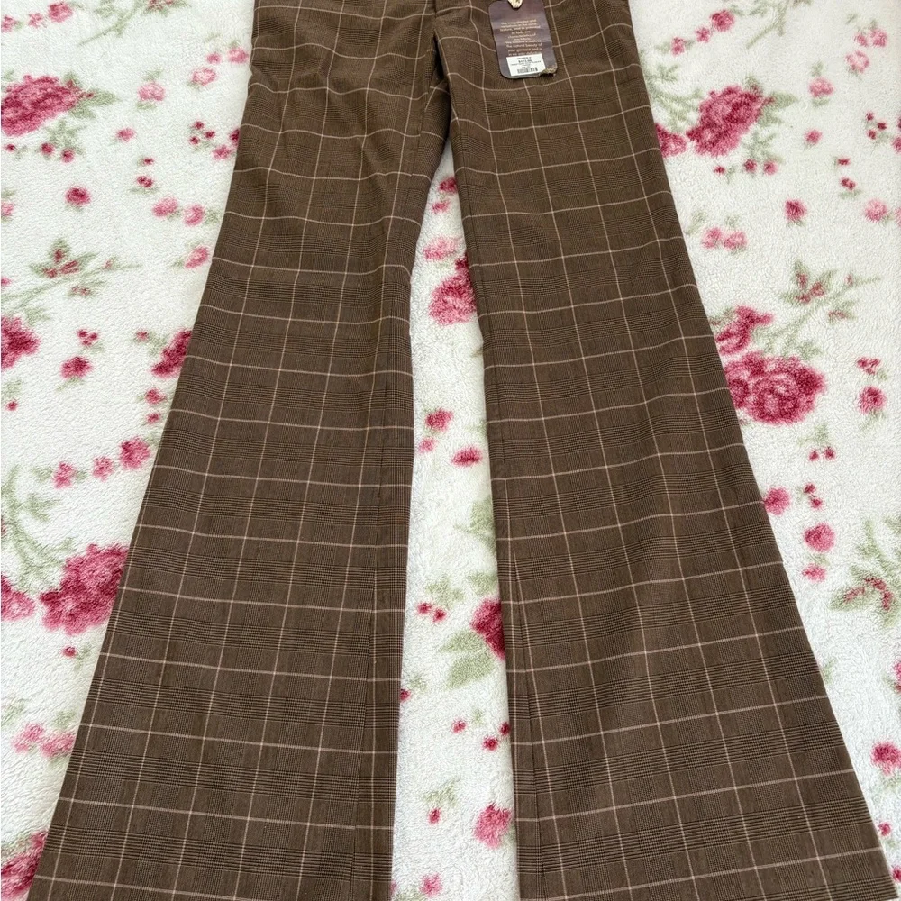 Frankie B. Brown Plaid Trousers - Picture 16 of 16